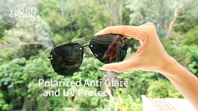 VIVIENFANG Polarized Sunglasses Women 2 Pack Oversized